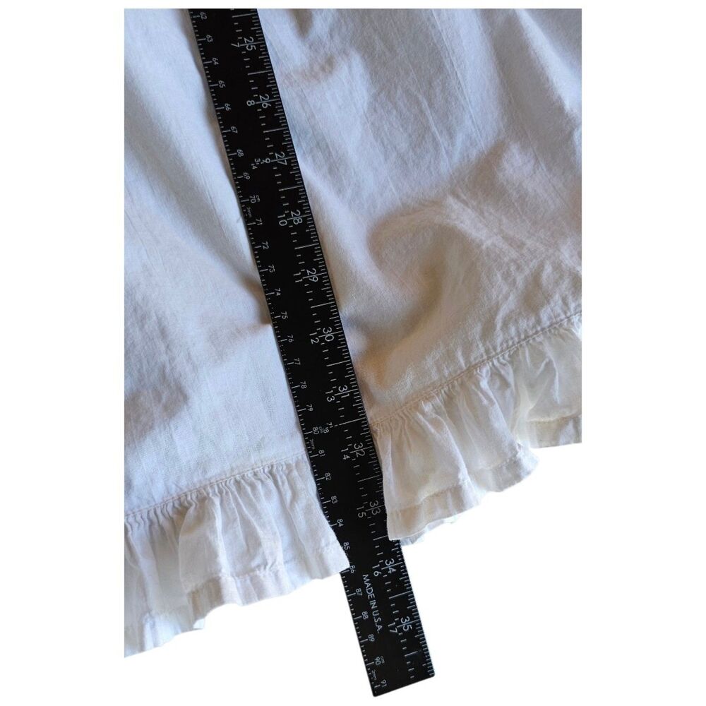 Gilligan O’Malley White Cotton Embroidered Nightgown Cottagecore Prairie Nightie - Picture 8 of 8